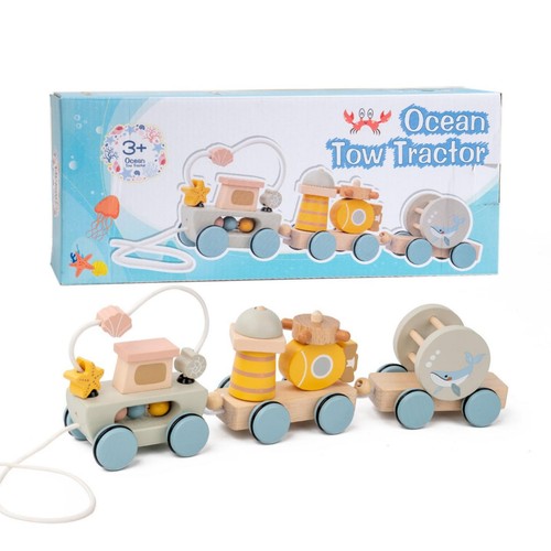 Kinder ziehwagen aus holz - aus,