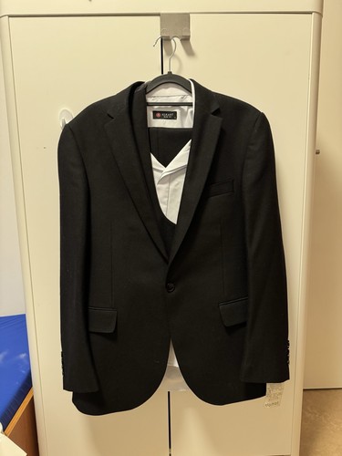 Eleganter herren anzug schwarz - anzug,