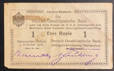 Banknote rupie 1916 - ,