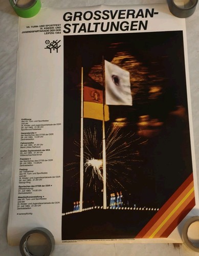 Ddr plakat leipzig - plakat,