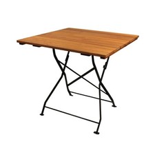 Gartentisch holz schwarz 80x80