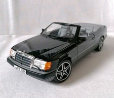 1:18 Mercedes Benz 300 CE-24 Cabriolet 1990 W124 Schwarz Norev Cabrio OVP 