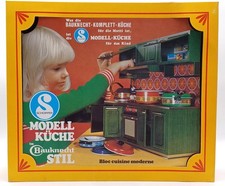 Vintage Schopper Bauknecht-Stil Modell-Küche aus Blech z.B. für Modepuppen / Ovp
