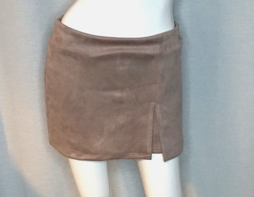 Wildleder waschleder minirock - wildleder,