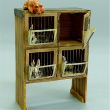 Stall mit Tieren 1:35 - Plusmodel 218 - Modellbau & Diorama Resin Bausatz