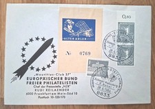 Umschlag erster freigelenkter Flugversuch R. Nebel 1964 Sonderstempel Eichstätt