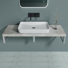 Waschtischplatte für Waschbecken Holzplatte Waschtischkonsole Beton Grau NEU!!