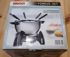 Unold 48615 - Elektrisches Fondue Set für Fleisch, Schokolade, Käse 6 Personen