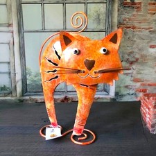 Gartendeko Katze große Tiere