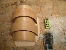 Saunalampe Saunaleuchte Lampe Saunalampe Lampe Blendschirm Spanstreifen Holz