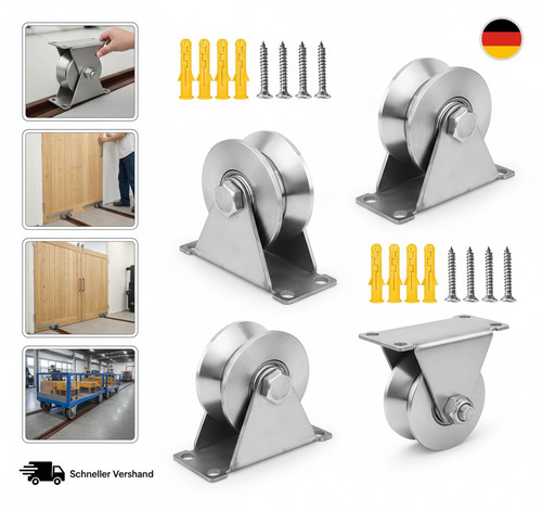 Stück rollen seilrollen - stück, v-rollen