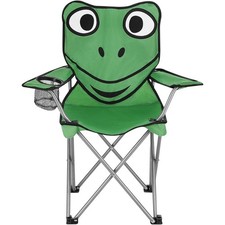 NILS CAMP Campingstuhl faltbarer Kinderstuhl Outdoorstuhl Gartenstuhl Frosch