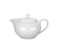 Kahla Pronto Teekanne mit Deckel 1,30 Liter weiß Kanne Krug weiß Porzellan