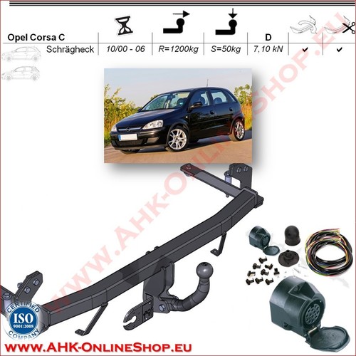 Ahk es13 für opel corsa - opel,