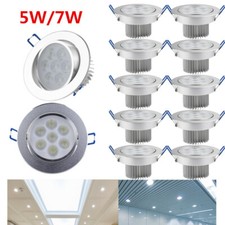 4/10PC 5/7W Recessed Downlight Led Ceiling Lamp 220V 110V Spot Light with Driver