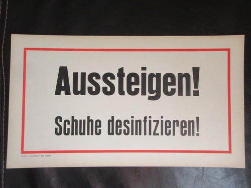 Aussteigen schuhe - aussteigen!,