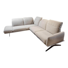 Koinor Eckgarnitur Calmo Bezug 13 Aquaclean Cosmo Kufe Schwarz Matt 