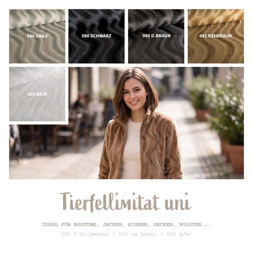 Tierfell imitat stoff - imitat,