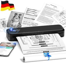 Original C80 Mobiler Drucker A4 für Unterwegs Bluetooth Kleiner Thermodrucker DE