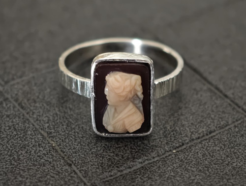 Ring 835 silber - silber, handarbeit