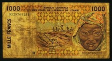 NIGER. 1000 Francs 1993. 611Hc