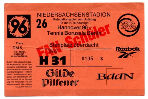 Ticket hannover 96 - bl,