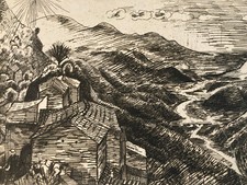 Gravur Landschaft L’Esterel