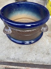 2 Pflanzkübel XXL Steingut, Keramik salzglasiert, aus dem Westerwald