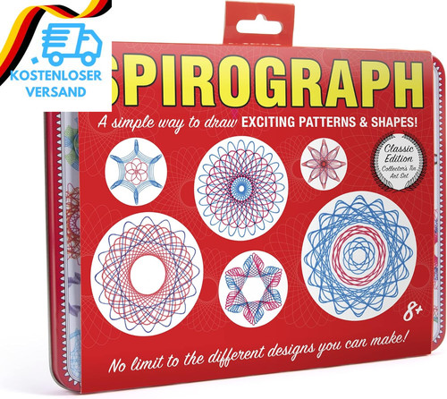 Spirograph retro blech - spirograph, retro-blech