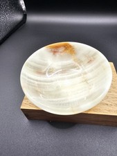 Onyx Marmor Schale 7,3 cm, Durchmesser,2,8cm Höhe. 