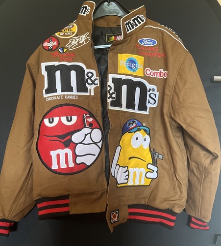 Nascar vintage rennjacke - m&m's, vintage-rennjacke