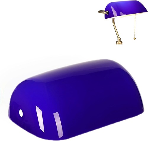 Glaslampenschirm blau cm - blau, 22,5