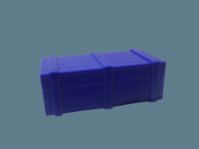 Playmobil Holzkiste Dunkelblau Oldtimer Puppenhaus Western