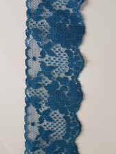 2 m alte Spitze Spitzenborte petrol blau vintage retro ca. 5,5cm  TOP  (1,24€/m)