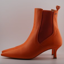Marc Caine Stiefelette Spitzenstiefel in Orange Gr. 38 - Damenschuh