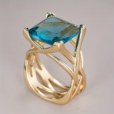 Damen Ring NEU synthetischer