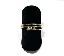 375/- 9kt Gold Ring, mit
