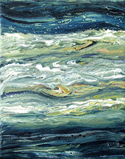 Acrylbild abstrakt original - acrylbild,