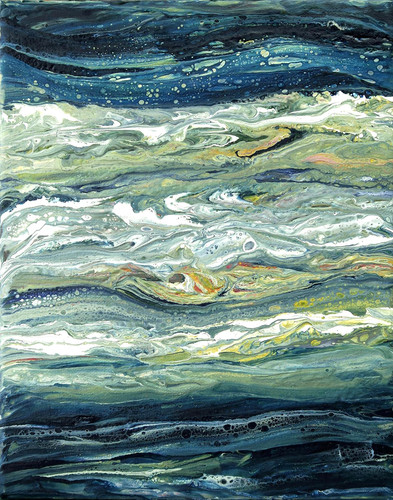 Acrylbild abstrakt original - acrylbild,