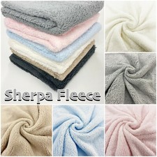 Sherpa Teddy Stoff Fleece super weich Shaggy Lammwolle Kuschel Flauschig Material