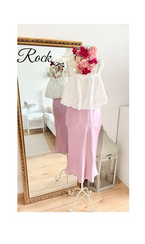 Satin rock midi flieder - |, |