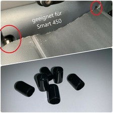 Laderaumabdeckung Kappe Endkappe 6x für Smart ForTwo City Coupe 450 MC01 schwarz