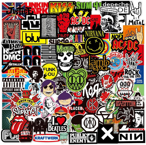Rock band punk aufkleber 100 - band,