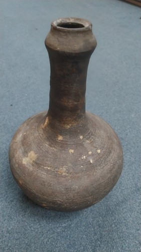Tongefäß 24cm hoch flasche - tongefäß,