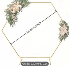 Traubogen hexagon Gold