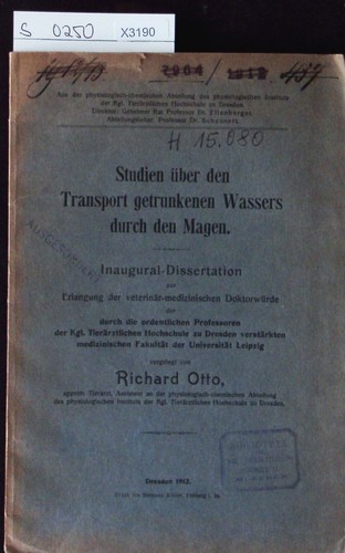 Studien über den - , transport