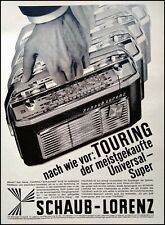 Schaub Lorenz Kofferradio Touring T 60,  originale Werbung aus 1965