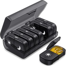 Tablettenbox, Pillendose, 7 Tage, feuchtigkeitsbeständig, handlich, medizin, ...