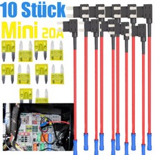 10X KFZ Mini Stromdieb Autosicherungen Steck Sicherung Verteiler Stromabgreifer