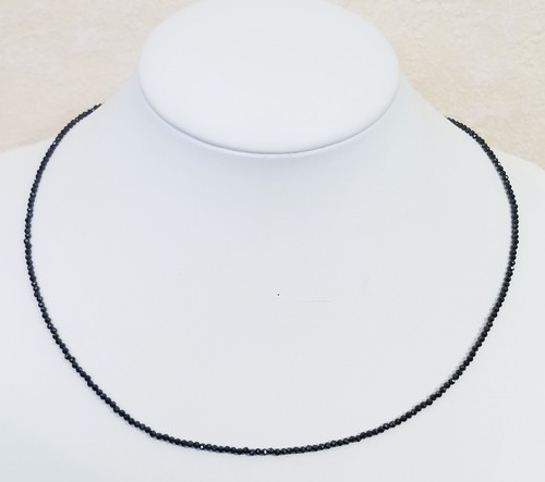 Edelsteinkette 45cm schwarz - edelsteinkette–45cm,